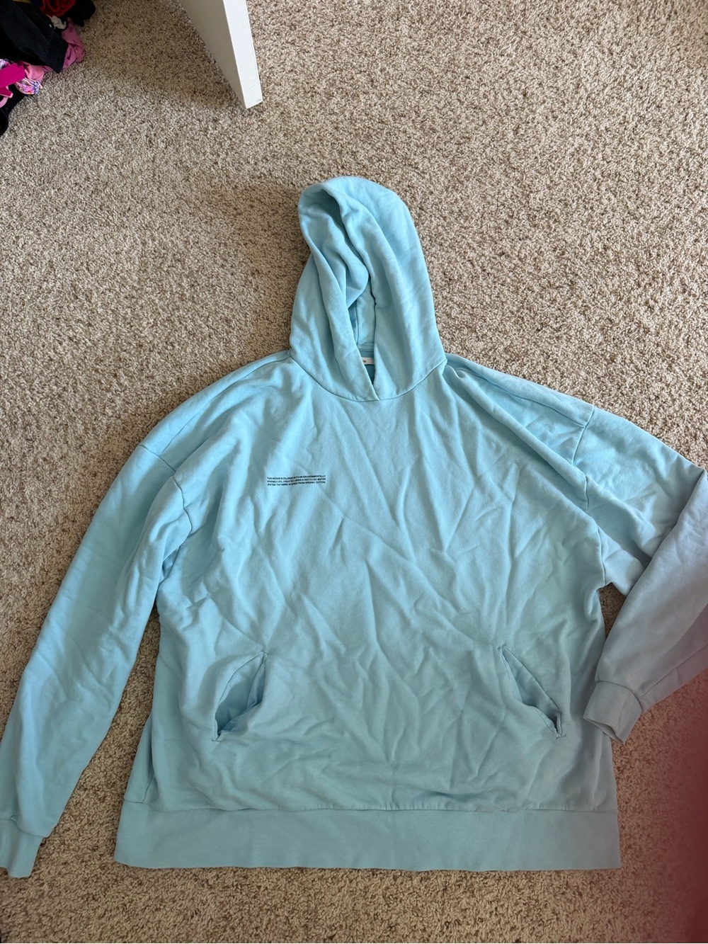Pangaia Pastel Blue Crewneck Hoodie